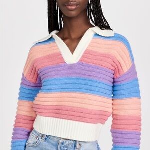 NWOT English Factory Multicolor V-Neck Sweater